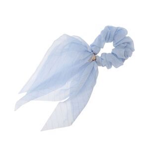 Fashion Silver Wire Bow Hair Ties Blue